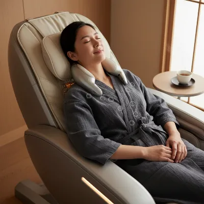 Japanese massage chair delivering therapeutic stress relief with advanced roller technology